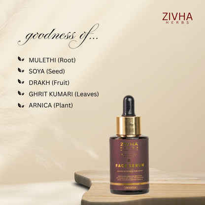 Face serum for dark spots zivha herbs